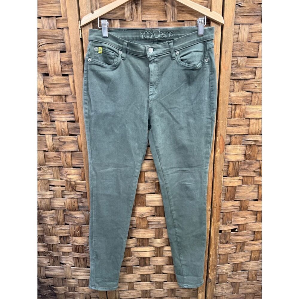 Yoga Jeans Women's Olive Stretch Skinny Jeans